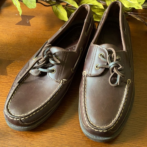 G.H. Bass \u0026 Co. Shoes | GH Bass Leather Casual Laceup Deck Boat Shoes Nwot | Color: Brown | Size: 9.5 | Poshingfl's Closet